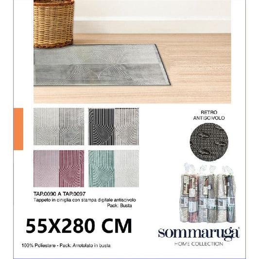 PREZIOSA SOMMARUGA TAPPETO IN CINIGLIA CON STAMPA DIGITALE ANTISCIVOLO CM.55X280 TAP0094