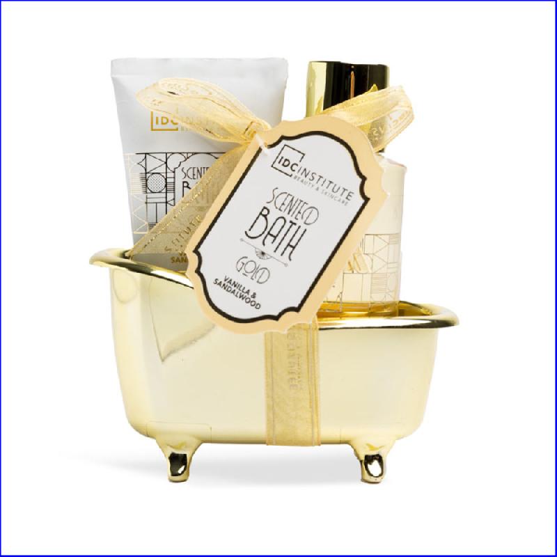 IDC INSTITUTE SCENTED GOLD MINI BATHTUB SET 2PZ 42252