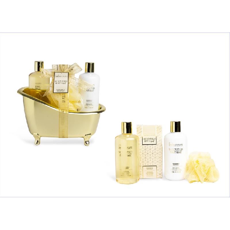 IDC INSTITUTE SCENTED BATH GOLD 4PZ BATHTUB A12124