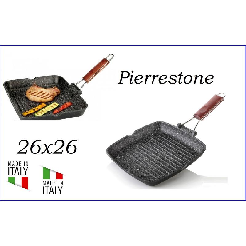 ANTIKARS PIERRESTONE BISTECCHIERA GRILL CON MANICO CM.26X26