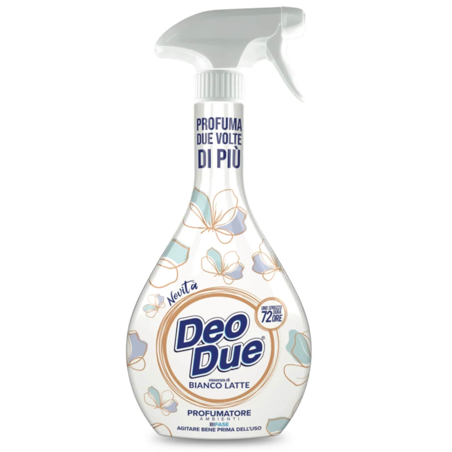 DEO DUE PROFUMATORE AMBIENTI BIFASE 450ML BIANCO LATTE