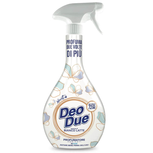 DEO DUE PROFUMATORE AMBIENTI BIFASE 450ML BIANCO LATTE