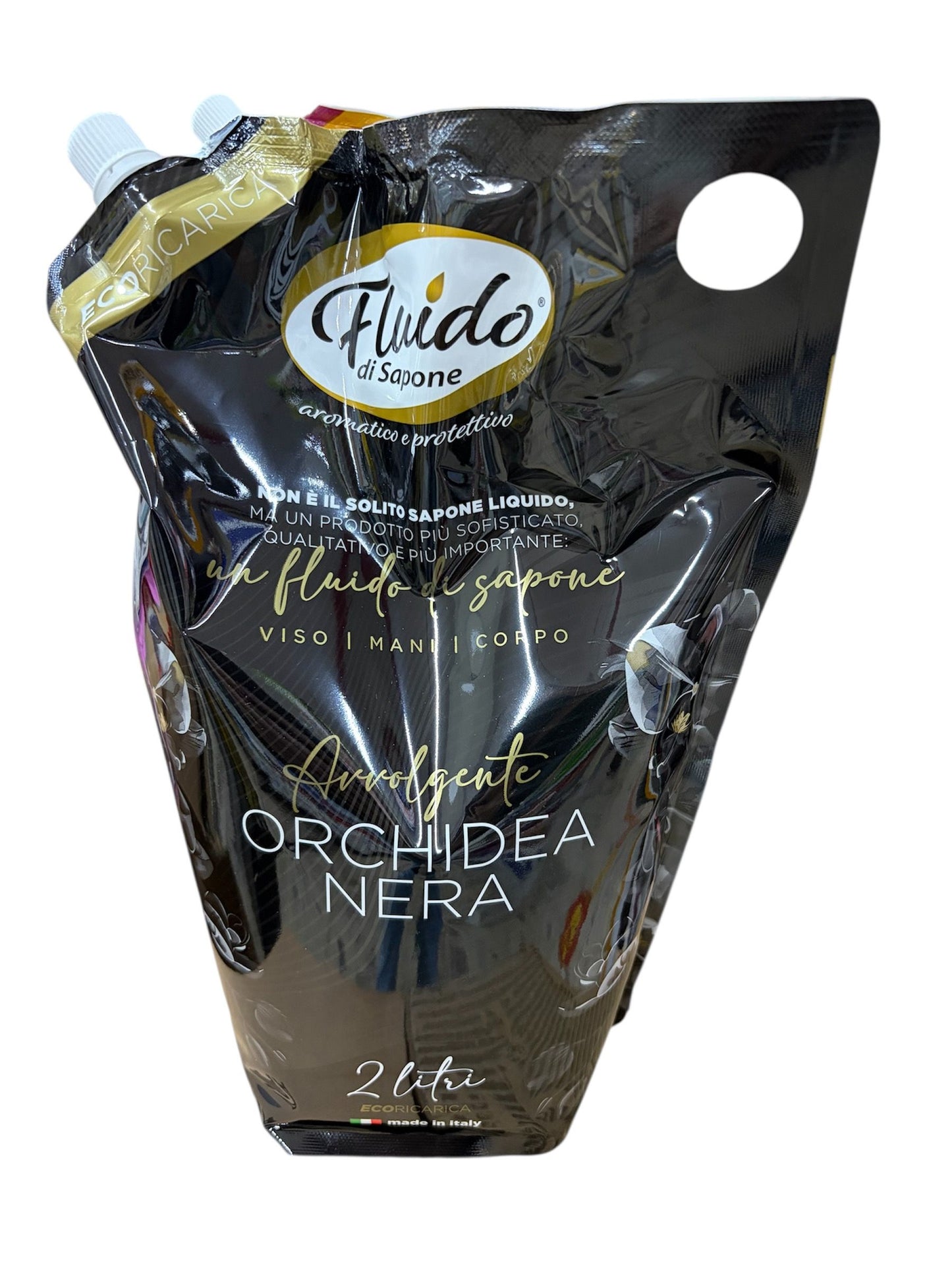 FLUIDO DI SAPONE LIQUIDO ECORICARICA 2L AVVOLGENTE ORCHIDEA NERA