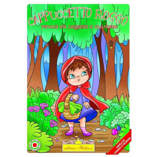 HEDISON CAPPUCCETTO ROSSO FAVOLA DA LEGGERE E COLORARE