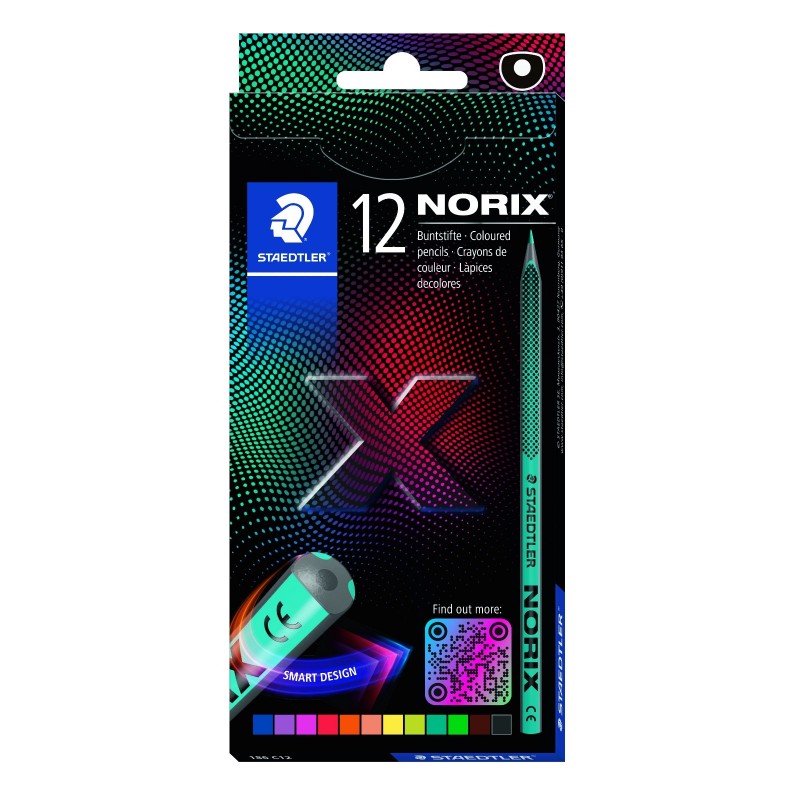STAEDTLER NORIX 12 MATITE TRIANGOLARI COLORATE