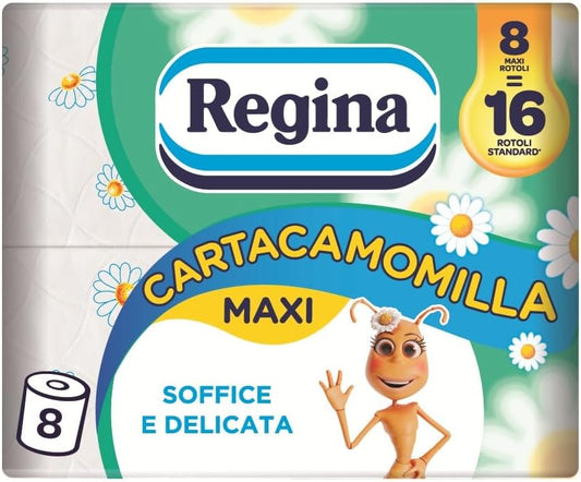 REGINA CARTA IGIENICA CAMOMILLA 8 ROTOLI