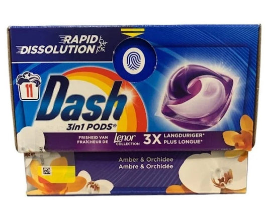 DASH 3IN1 PODS RAPID DISSOLUTION 11PZ LENOR AMBRA E ORCHIDEA