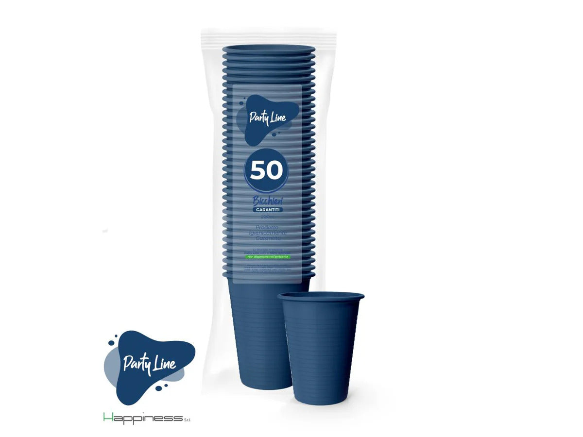 PARTY LINE 50 BICCHIERI 200CC BLU