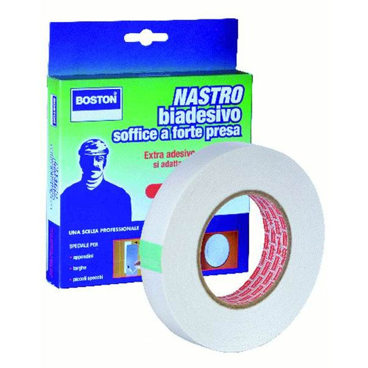 BOSTON NASTRO BIADESIVO SOFFICE A FORTE PRESA MM19X1,5M