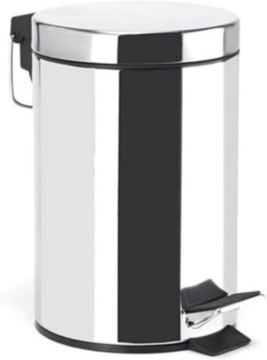 MSV PATTUMIERA DA BAGNO A PEDALE IN ACCIAIO INOX 3L CM.17X25 INOX