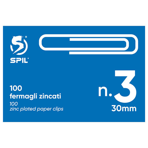 SPIL FERMAGLI ZINCATI N3 100PZ