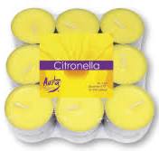 CAU TEALIGHTS 18 PZ CITRONELLA