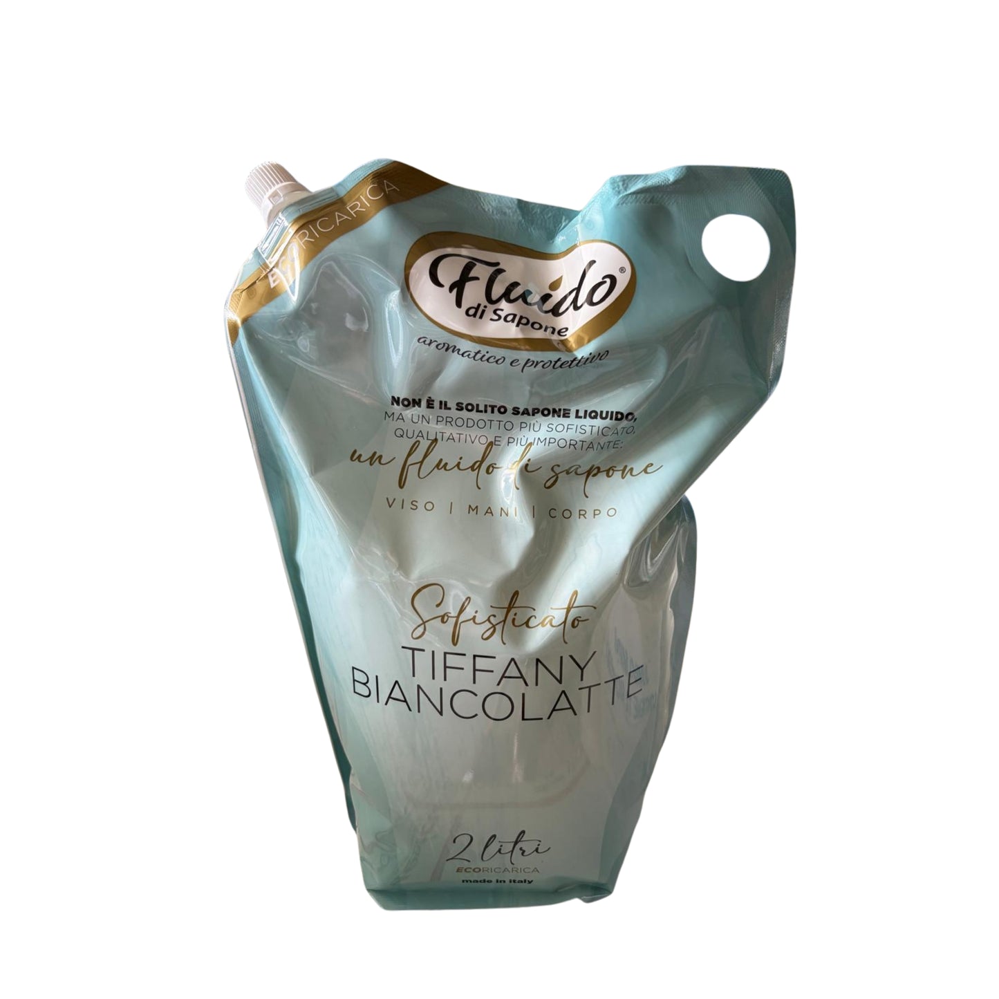 FLUIDO DI SAPONE LIQUIDO ECORICARICA 2L SOFISTICATO TIFFANY BIANCO LATTE