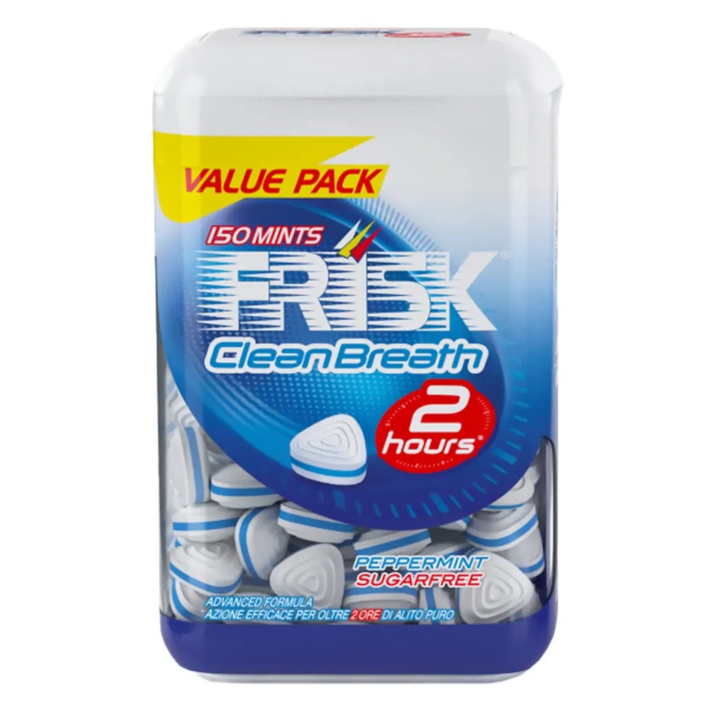 FRISK CLEAN BREATH PEPPERMINT 150 MINTS 105G