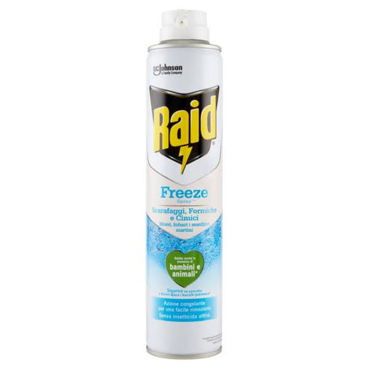 RAID FREEZE SCARAFAGGI, FORMICHE E CIMICI SPRAY 350ML