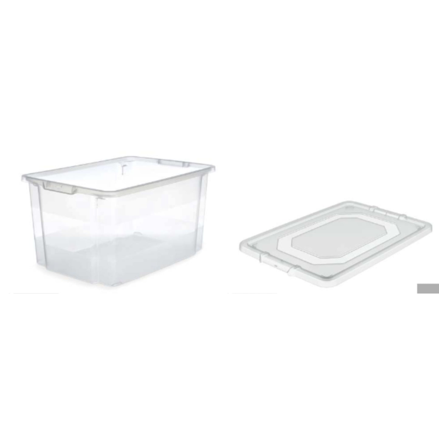 DOMOPAK LIVING TURNA BOX SOVRAPPONIBILE 24L MISURA CM.41,5X33,5X24,5 CON COPERCHIO