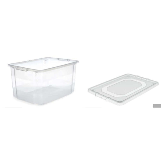 DOMOPAK LIVING TURNA BOX SOVRAPPONIBILE 24L MISURA CM.41,5X33,5X24,5 CON COPERCHIO
