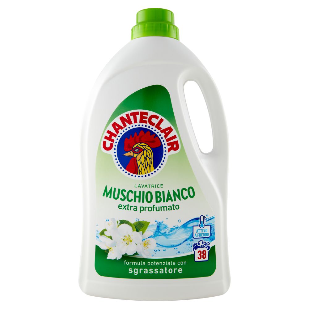 CHANTECLAIR LAVATRICE LIQUIDO 1,710L 38LAV. MUSCHIO BIANCO EXTRA PROFUMATO