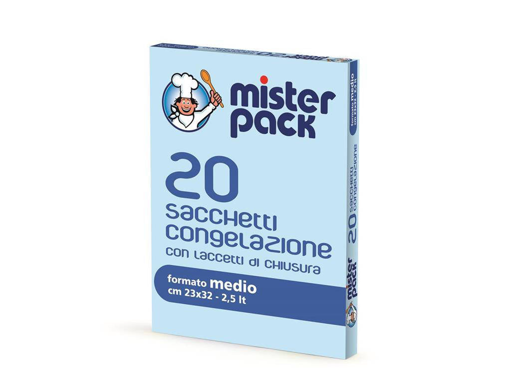 MISTERPACK SACCHETTI GELO MEDIO 23X32 20PZ