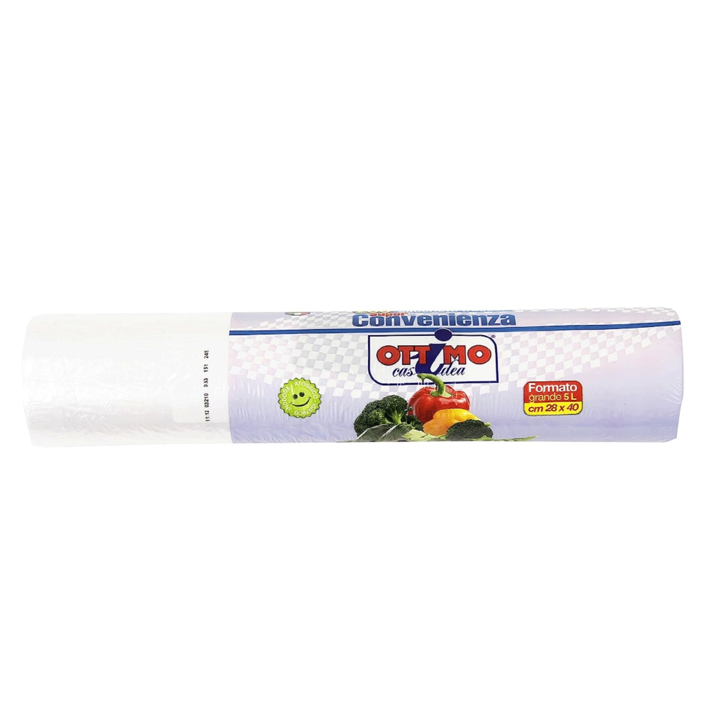 OTTIMO 200 SACCHETTI FREEZER ROLL FORMATO GRANDE 5L CM.28X40