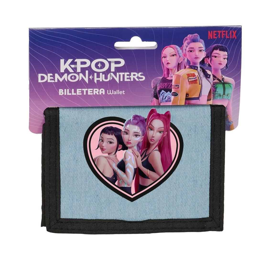 SAFTA KPOP DEMON HUNTERS DENIM PORTAFOGLI VELCRO CM.8,5X12,5 REF.842651036