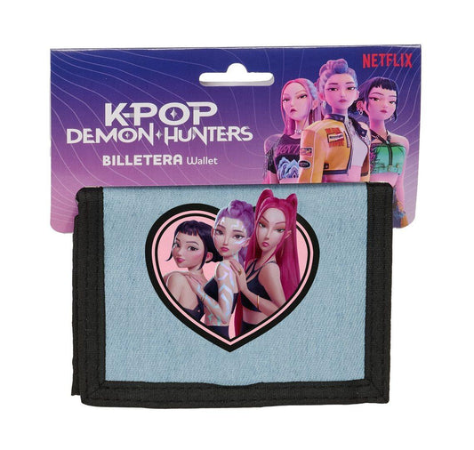 SAFTA KPOP DEMON HUNTERS DENIM PORTAFOGLI VELCRO CM.8,5X12,5 REF.842651036