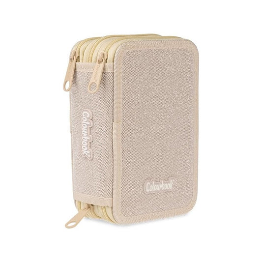 COLOURBOOK ASTUCCIO 3 ZIP GLITTER COMPLETO