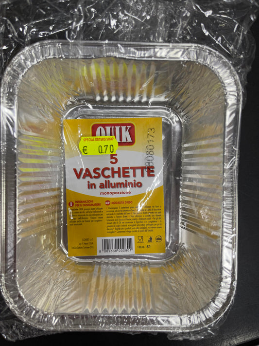 QUIK VASCHETTE 1 PORZIONE X5