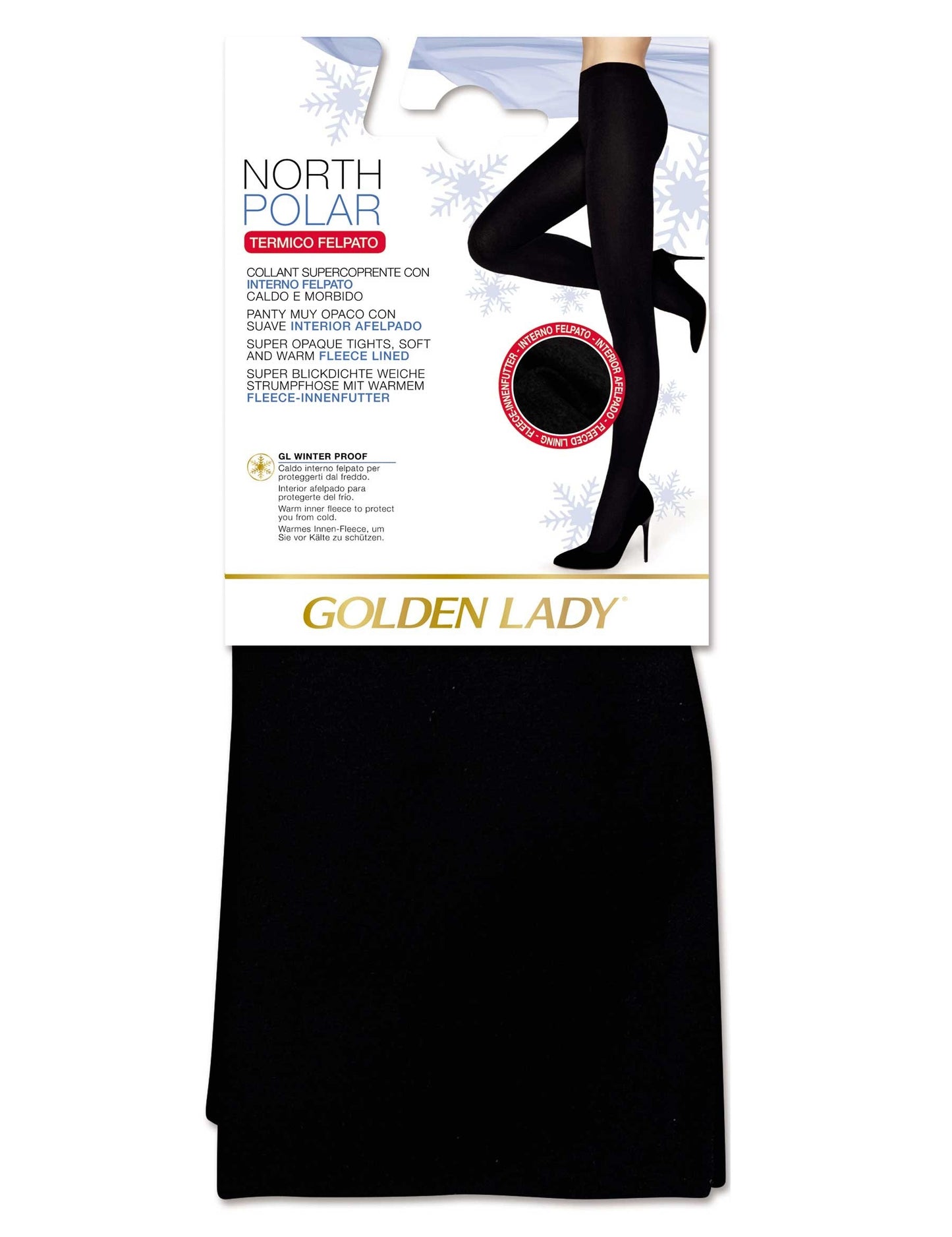 GOLDEN LADY COLLANT NORTH POLAR 4-L NERO