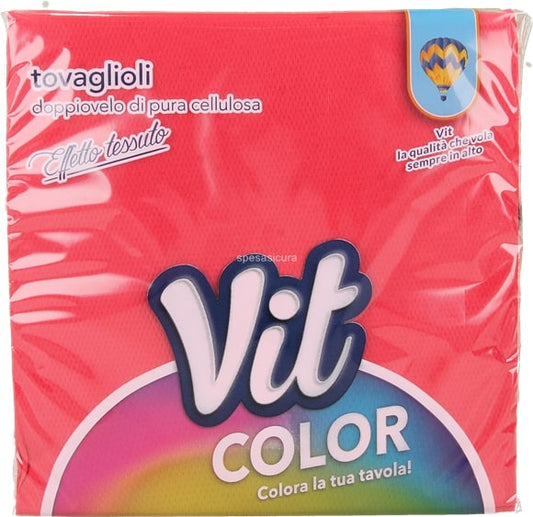 VIT COLOR TOVAGLIOLI 2 VELI 33X33 ROSSO