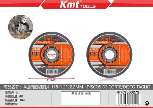 KMT TOOLS 6 DISCHI DA TAGLIO 115X1.2X22,3