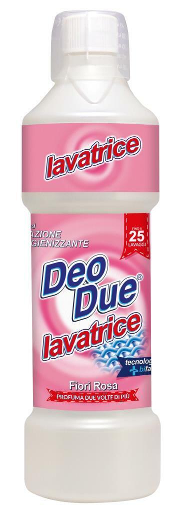 DEO DUE LAVATRICE LIQUIDO 1L 25 LAVAGGI FIORI ROSA