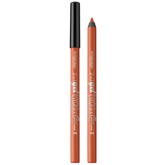 DEBORAH MATITA OCCHI 2IN1 GEL KAJAL&EYELINER WATERPROOF 05 BRONZE